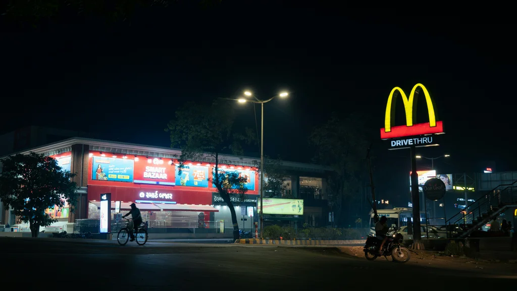 Billboard advertising cityscape